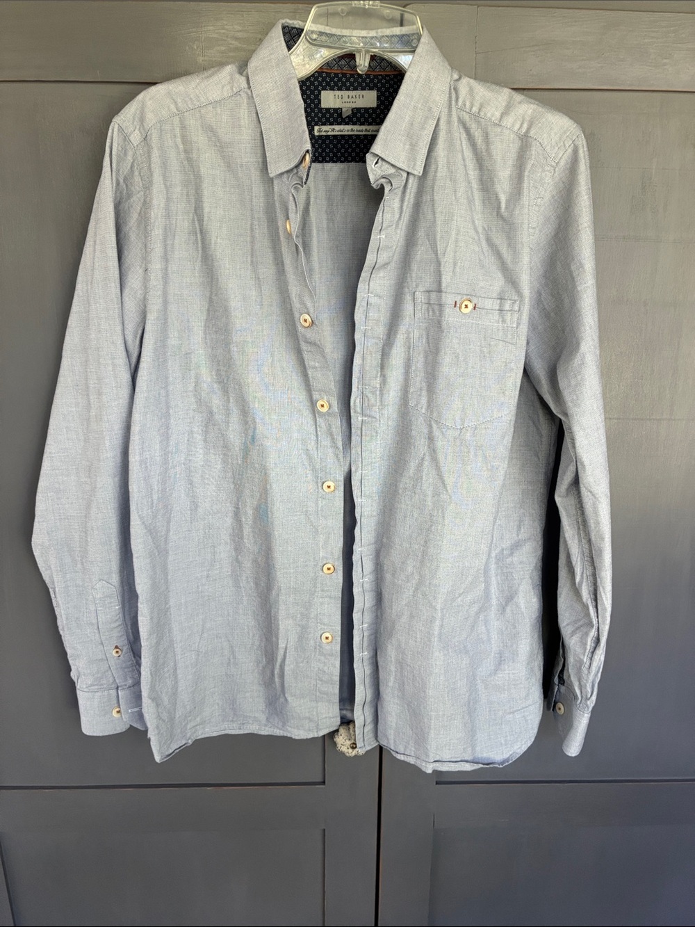 Ted Baker Men's 4  Long-Sleeve Button-Down Shirt